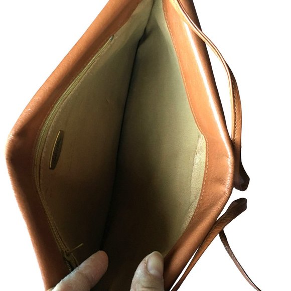 Vintage Andre Cellini Floral Tapestry Leather Shoulder Bag Hinged Opening ITALY - Picture 4 of 6